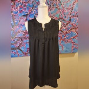 Merona Elegant Black Sleeveless Blouse